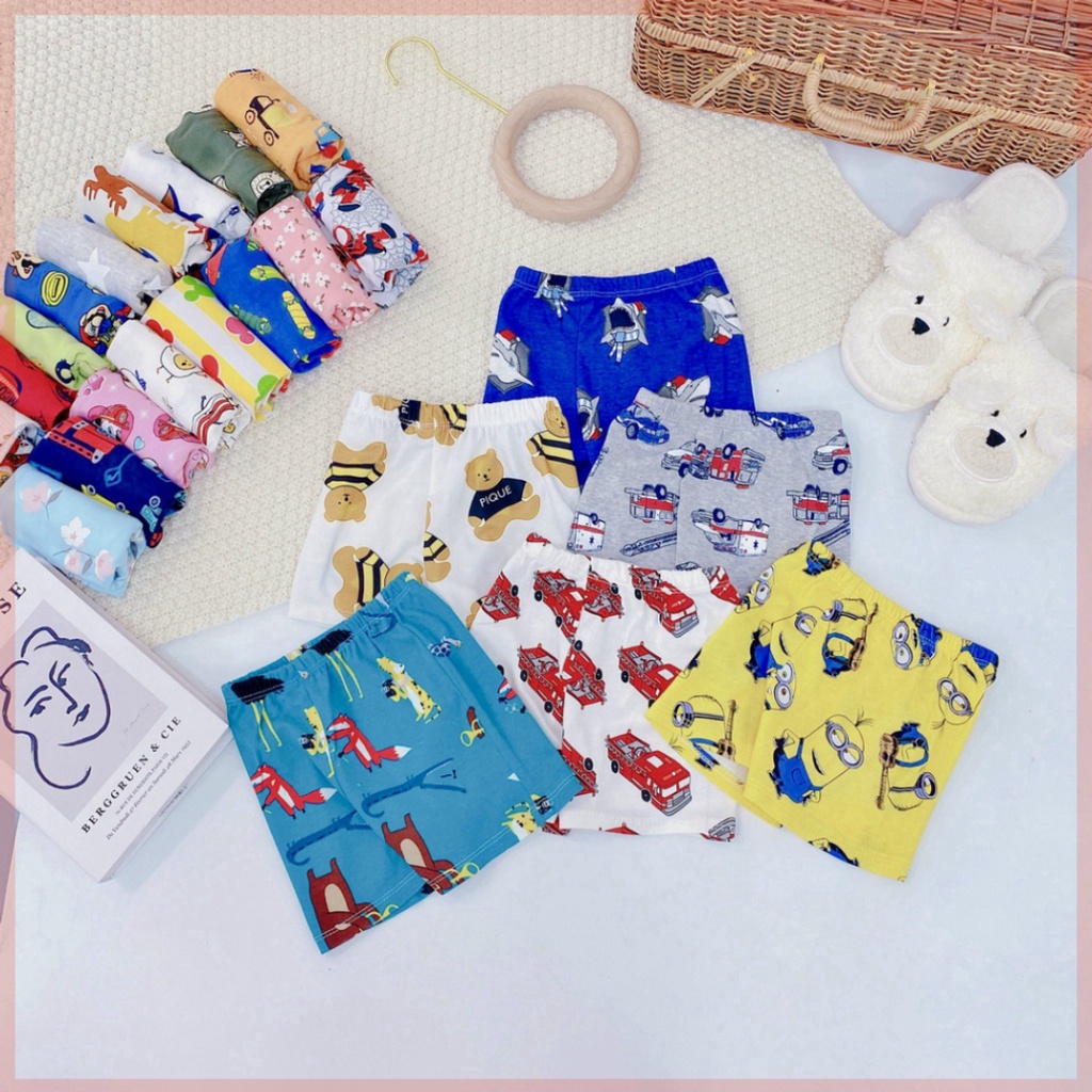 quần chục cho bé LILIKIDS quần đùi ngắn cho bé trai bé gái loại 1 QC06