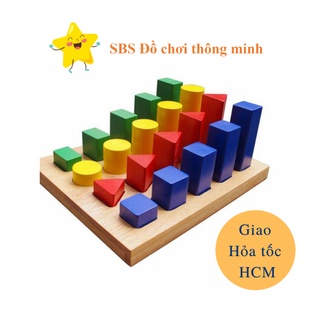 Bộ hình học cao thấp Winwintoys