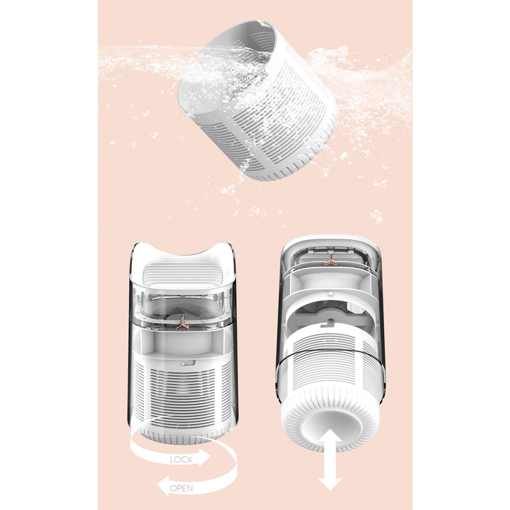 Uareliffe Mosquito Control Lamp Mute Automatic Photocatalys Insect Trap For Home Bedroom