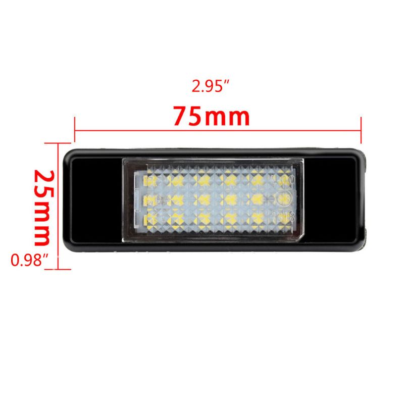 Set 2 Đèn LED Chiếu Biển Số Xe Ô Tô Citroen C2 C3 C4 C5 C6 DS3