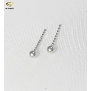 Bông tai bạc 925  - Hạt châu E01