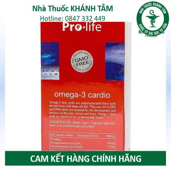 Omega 3 Cardio Pro-Life - Viên dầu cá - Omega-3 _Khánh Tâm ! !