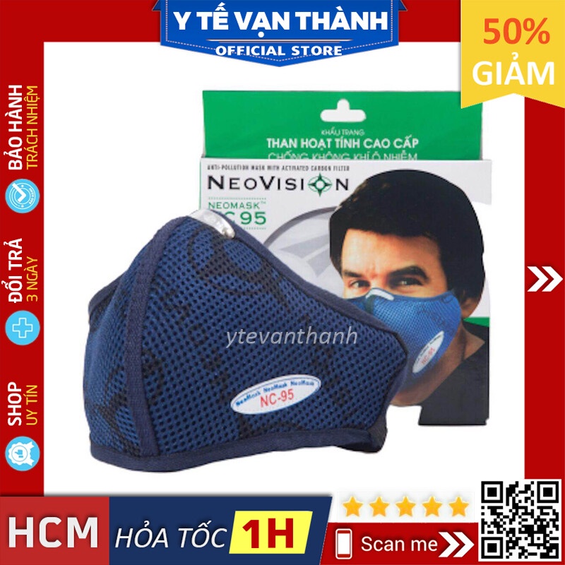 ✅ Khẩu Trang Vải: Neovision NC95 Lọc bụi mịn và Vi khuẩn đến 95% -VT0142