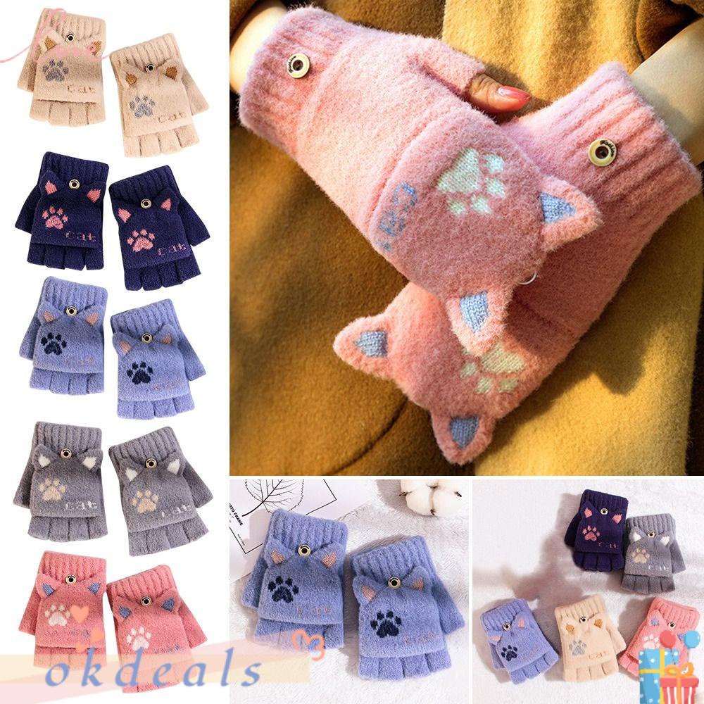 Găng Tay Giữ Ấm Mùa Đông Dày Dặn Có Thể Sử Dụng Màn Hình Cảm