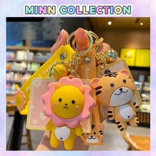[Hỏa tốc[ Móc khóa hoạt hình dễ thương nhiều màu phụ kiện gấu trúc hổ con nhiều mẫu Minn Collection