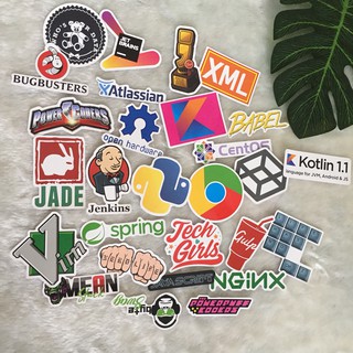 Set 111 Sticker lập trình (Hình thật)