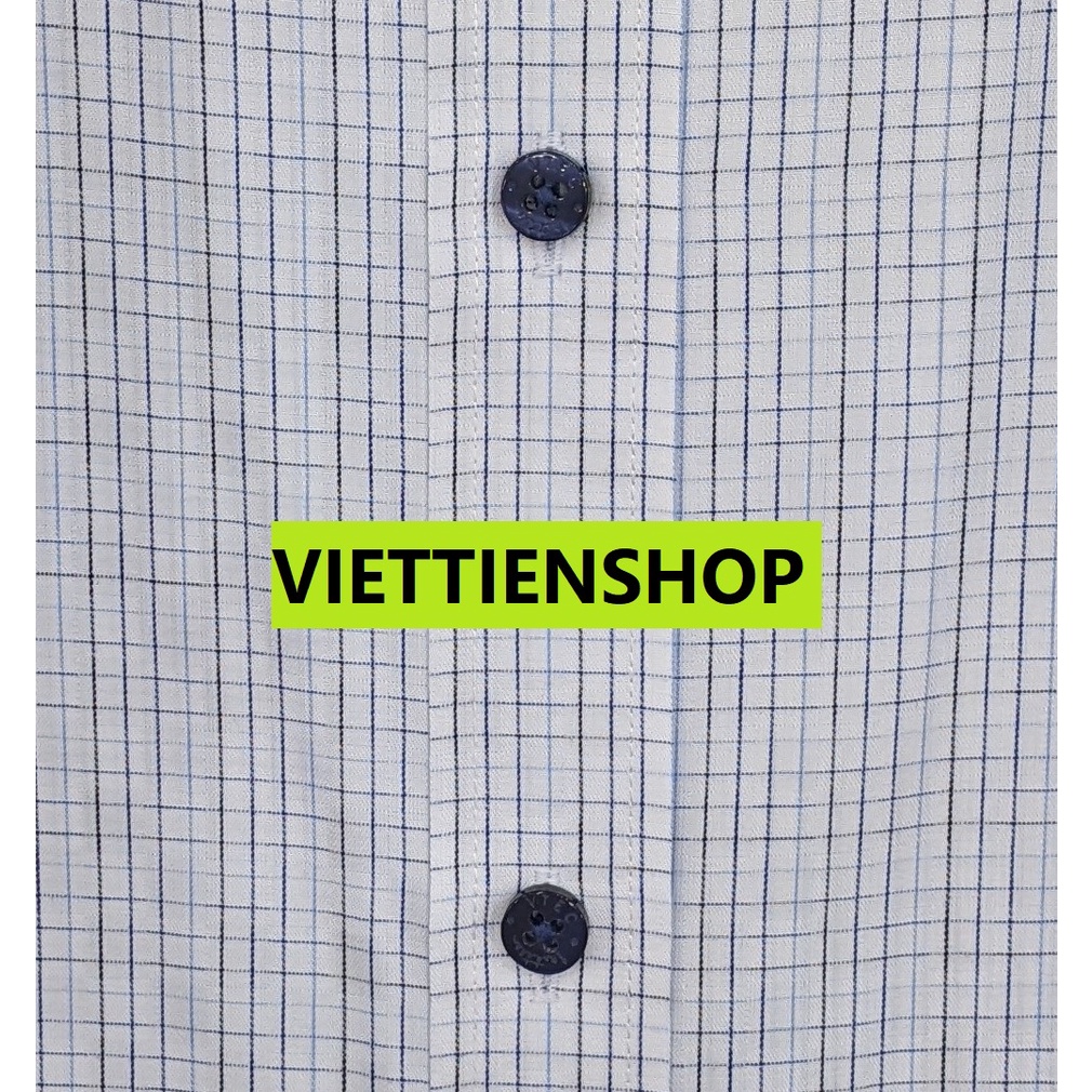 ÁO SƠ MI VIỆT TIẾN DÀI TAY VẢI TRE CA RÔ