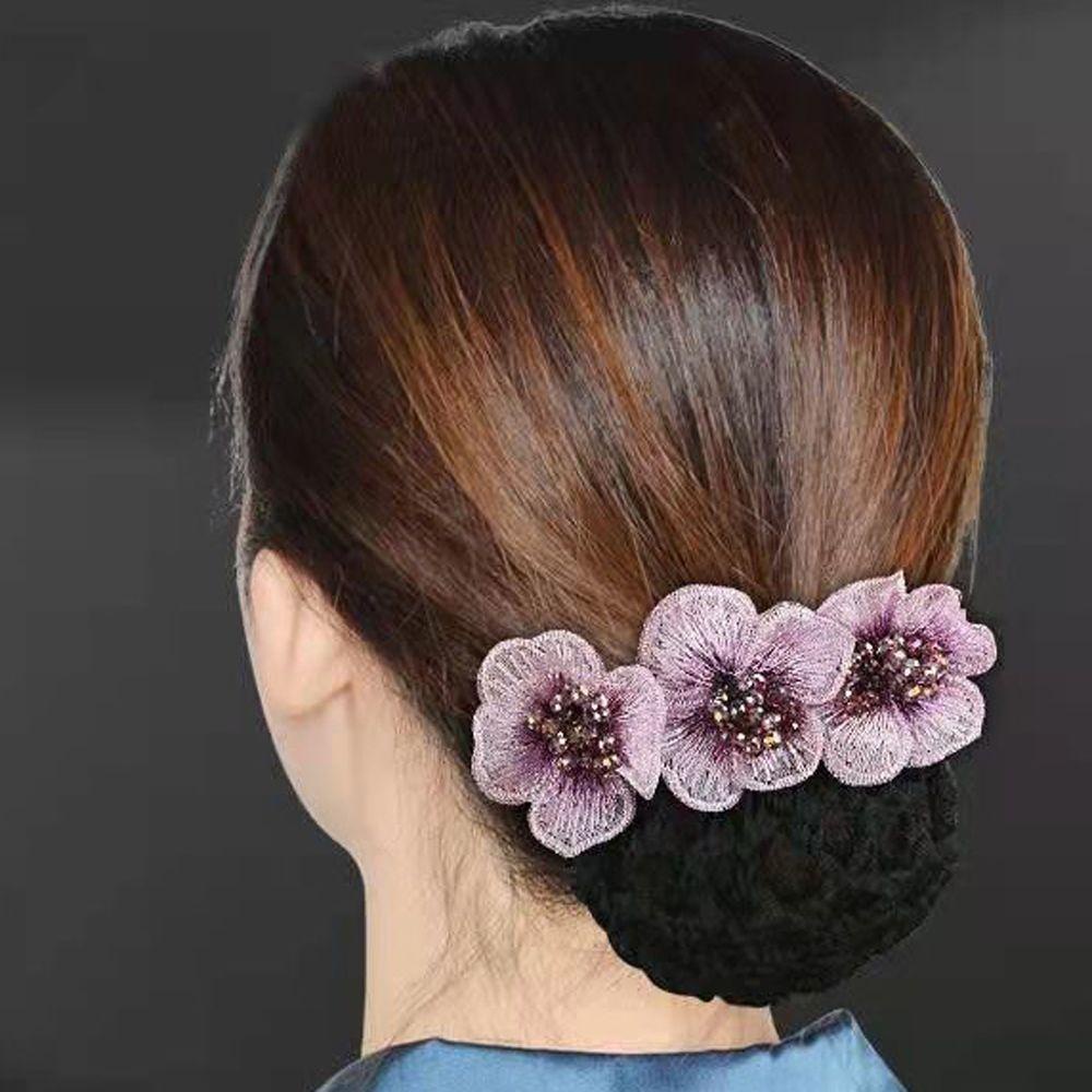 TWINKLE Kẹp Tóc Lưới Hình Nơ Phong Cách Hàn Quốc Cho Nữ