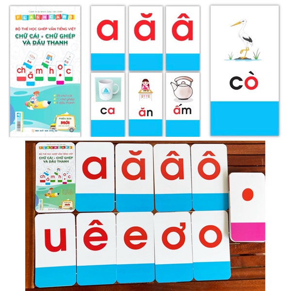 Flashcard Bộ Thẻ Chữ Cái Và Chữ Ghép Tiếng Việt Cho Bé