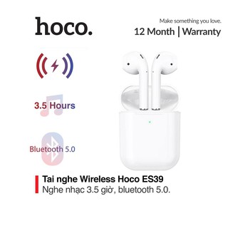 Tai nghe Bluetooth True Wireless Hoco ES39 Original series V5.0 Cho Điện Thoại IPhone IPad - Hàng Chính Hãng