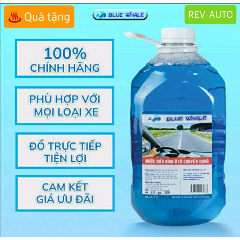 Nước rửa kính ô tô, chai 1L - 2.5L- 2.75L-4L
