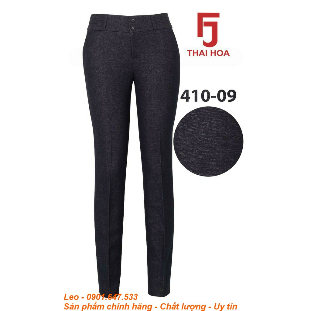 Quần tây Thái Hòa màu xám tiêu đậm 835-01 và 410-09