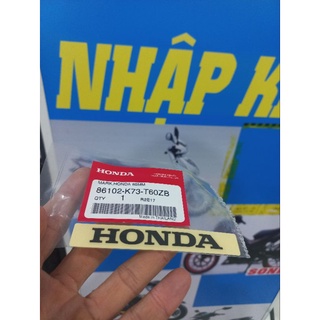Tem Chữ Honda Thái màu đen 80mm