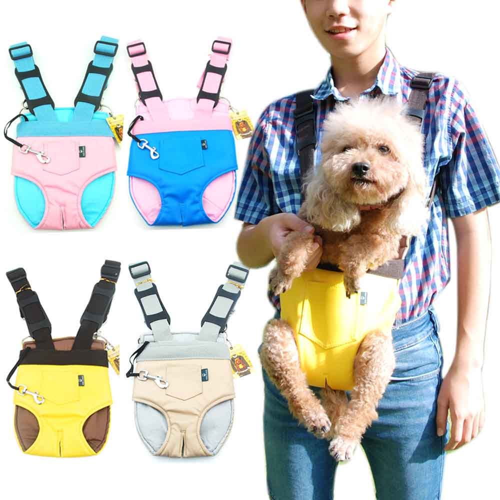 Ba lô địu cún cưng 4 kích thước với dây đeo vai rộng điều chỉnh được nhiều màu tùy chọn