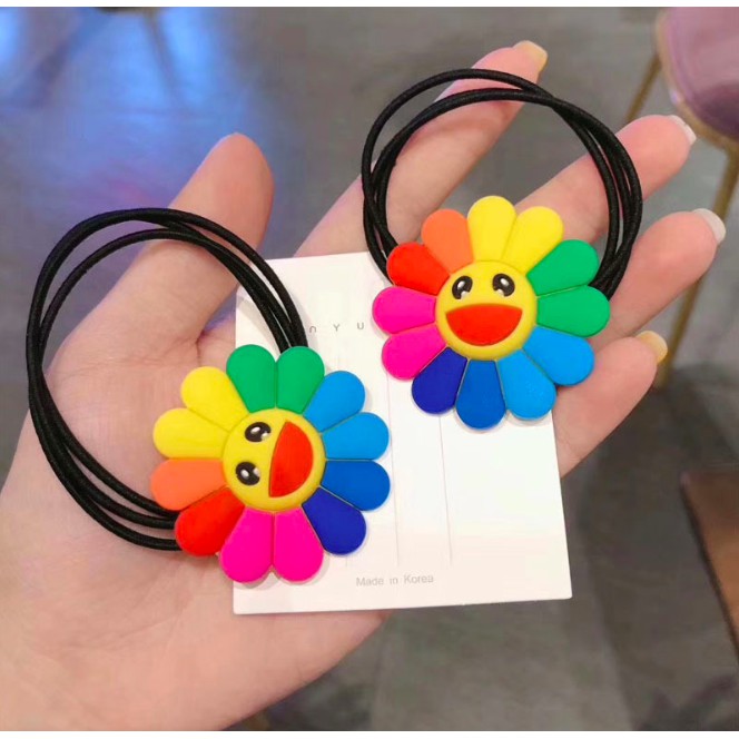 Combo 3 món cột tóc kẹp tóc hoa KAIKAIKIKI