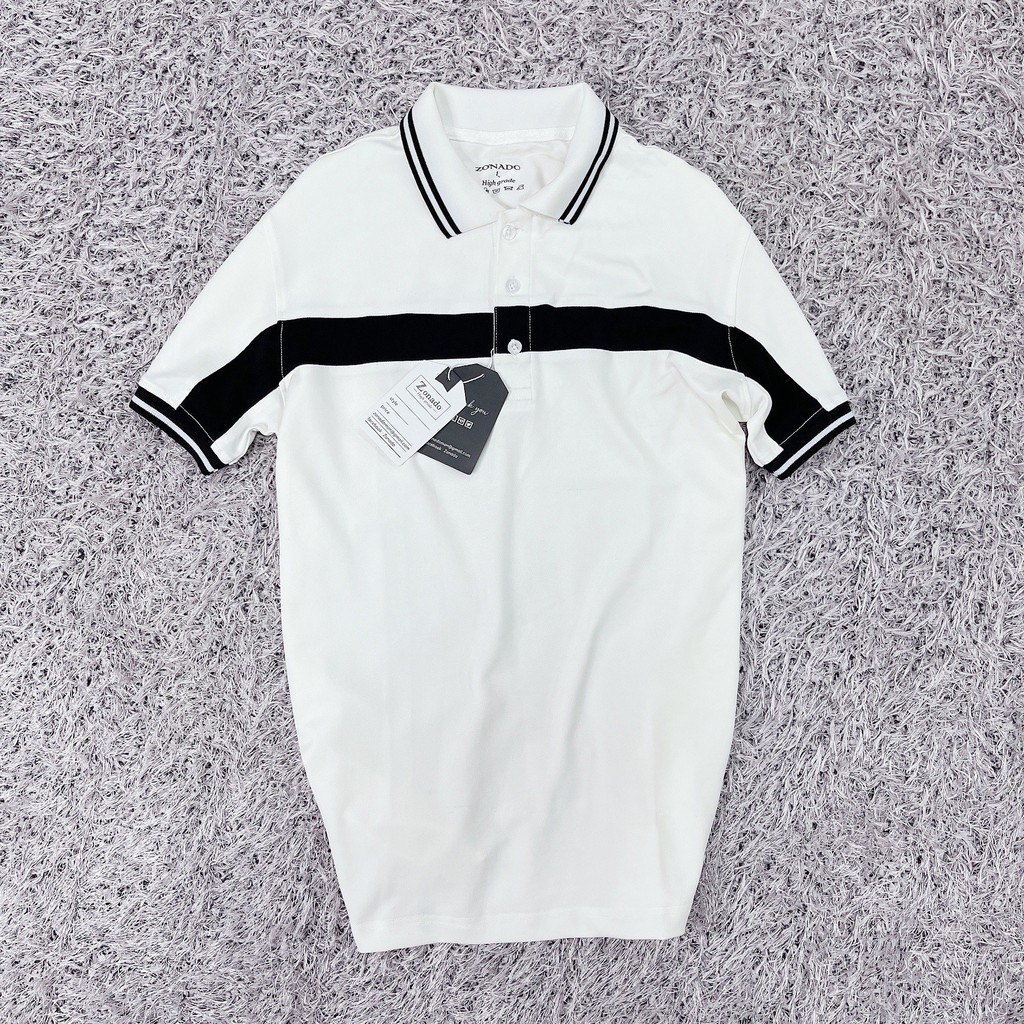 Áo Polo mặc hè cao cấp thoải mái,vải cotton co giãn thoáng mát mặc không bị kích hoạt động cực thoải mái-Mã A02-ZONADO | BigBuy360 - bigbuy360.vn