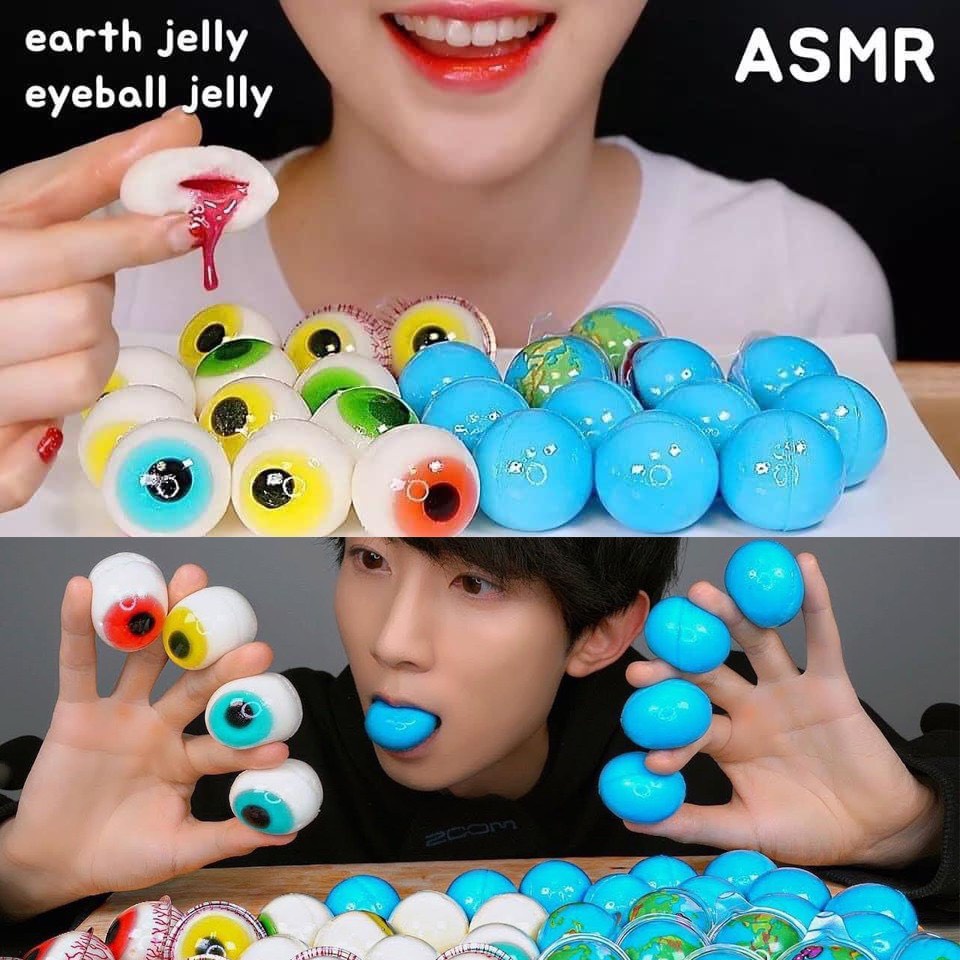 Kẹo Dẻo Trolli ⚡ CỰC NGON ⚡ 1 Viên Kẹo Trolli Con Mắt Popeye Đức Không Tẩm Màu, Kẹo Nhiều Vitamin và dinh dưỡng