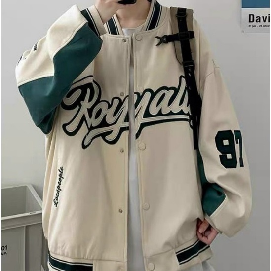 Áo khoác bomber ROYALY chất kaki 2 lớp chống nắng lạnh Streetstyle from rộng kiểu dáng unisex nam nữ  - GENZOO