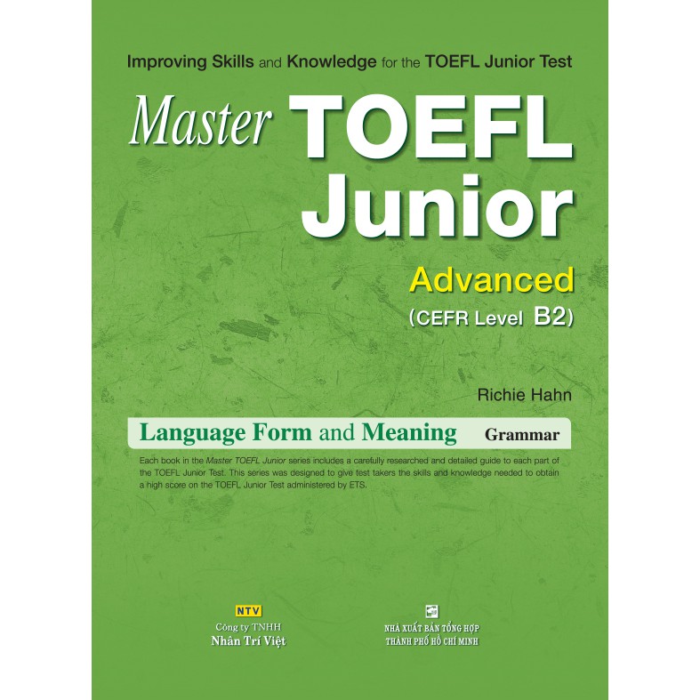 Sách - Master TOEFL Junior Advanced: Language Form & Meaning (kèm CD)