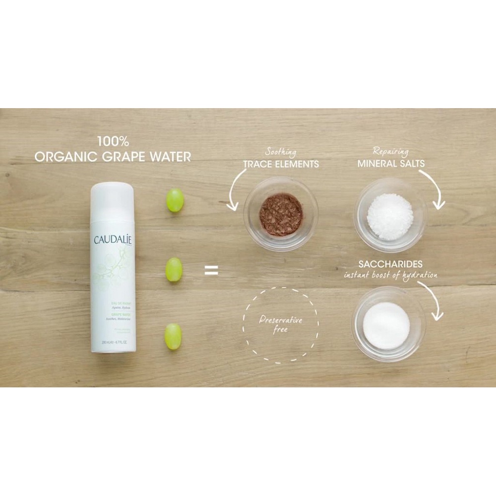 Xịt khoáng Caudalie Grape Water chiết xuất nho hữu cơ/nho sạch organic Nội địa Pháp - Naa Cosmetic | BigBuy360 - bigbuy360.vn
