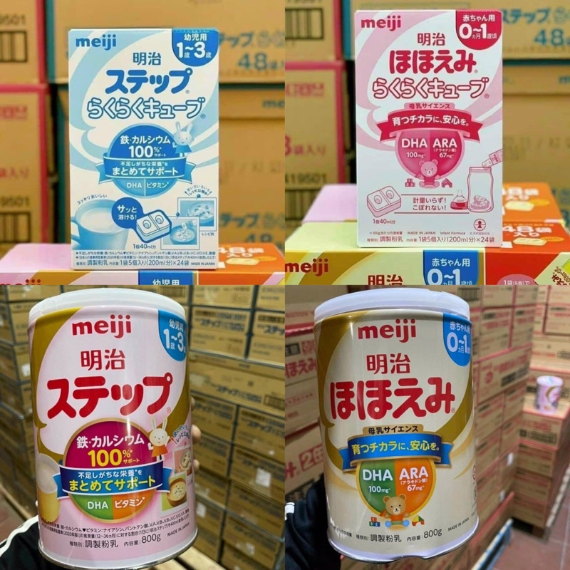 [Giá Sỉ] Sữa Meiji Số 0/ Số 9 24 Thanh/Lon 800G Date...