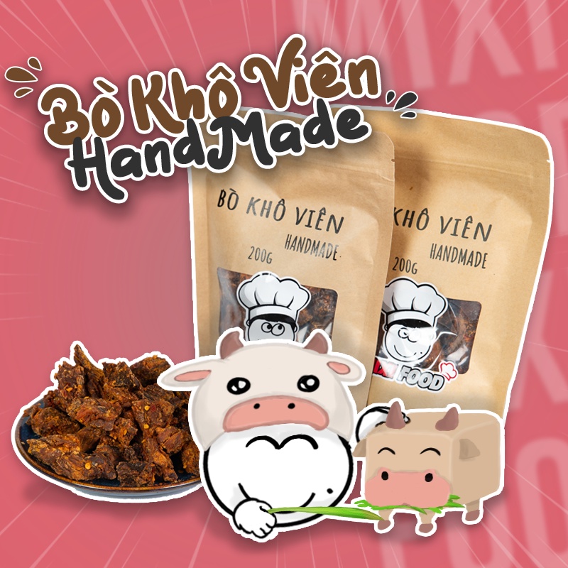 [HN - CHÍNH HÃNG] Bò khô viên, MIXIFOOD tuyệt phẩm thịt bò chất lượng cao, SIÊU NGON - ĐẬM ĐÀ