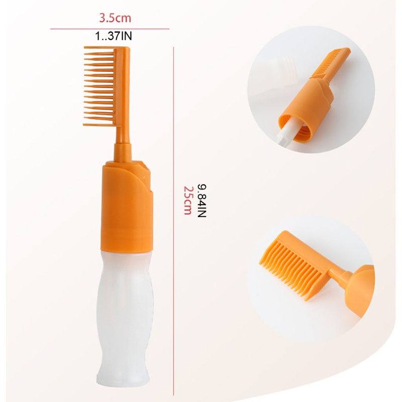 Chai đựng thuốc nhuộm tóc 110ml có đầu lược bôi thuốc tiện dụng