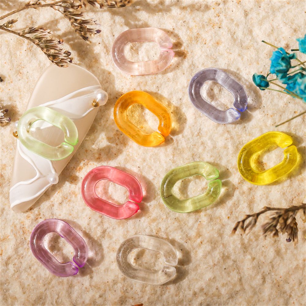 [Hàng mới về] 50 Phụ kiện trang trí móng tay nghệ thuật hình bầu dục 3d nhiều màu dễ thương DIY