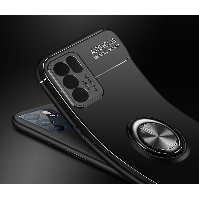 Ốp Lưng Auto Focus OPPO RENO 6 5G, 6Z 5G Cao Su Bracket Iring