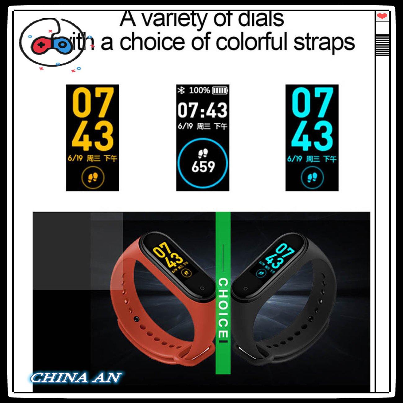 ⚡Hot sản phẩm/Fitness Tracker Watch Sport Bracelet Heart Rate Smartband Health Wristband