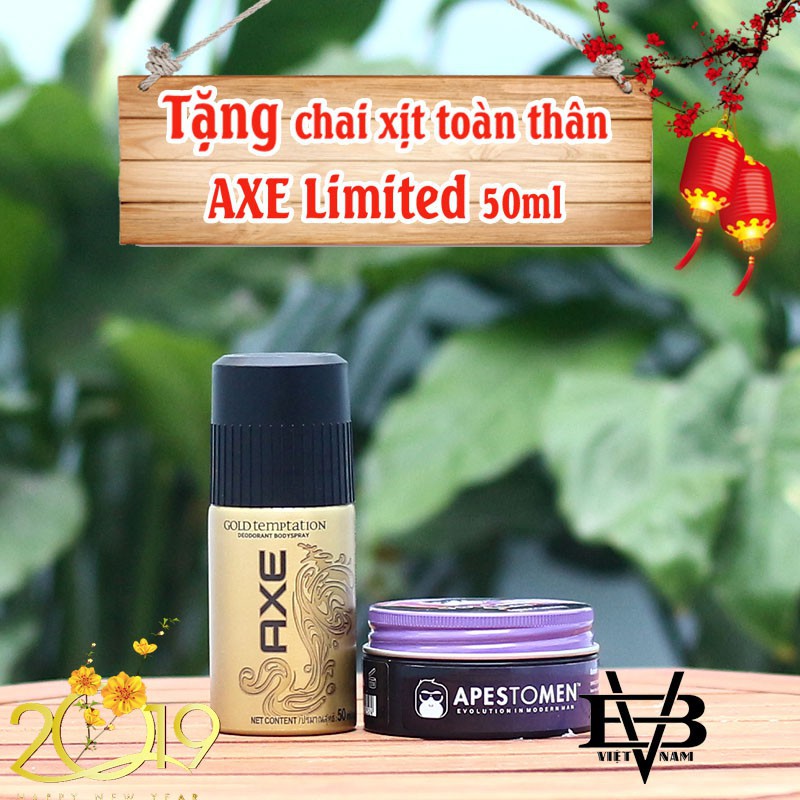 XẢ HÀNG  Sáp vuốt tóc Volcanic Clay 2019 | Wax Apestomen Singapore + Tặng xịt khử mùi toàn thân AXE Limited 50ml Thái La