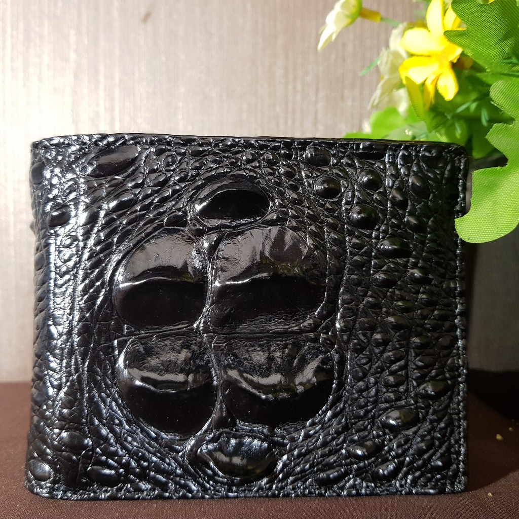 Ví Cá Sấu Gù To 2 Mặt | Ví Nam Cá Sấu Dáng Ngang |Màu Đen , Nâu Cafe | Đẳng Cấp Phái Mạnh | Bảo Hành 24 Tháng