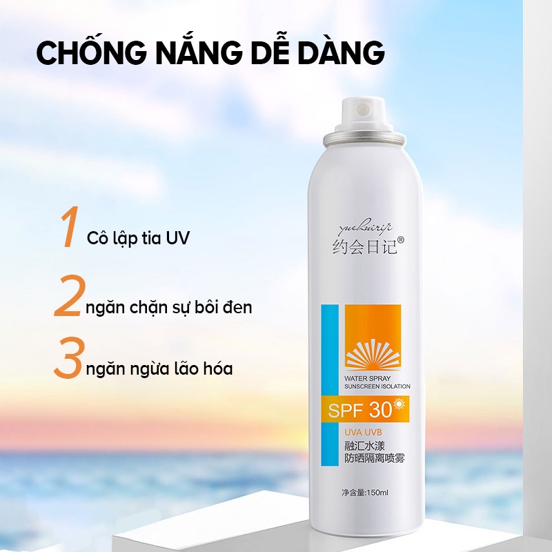 Chai xịt chống nắng IMAGES Mmz009 chống tia cực tím chăm sóc da toàn thân