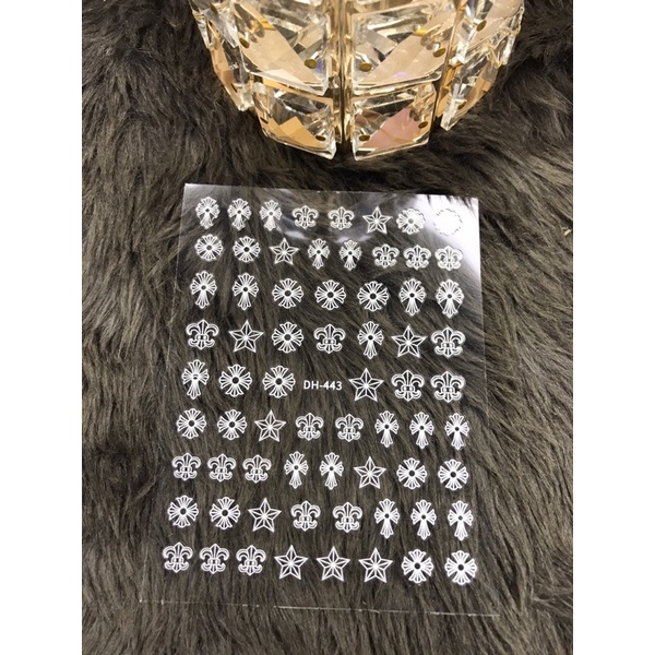 stich dán móng hoa tuyết ( làm móng , nail box )