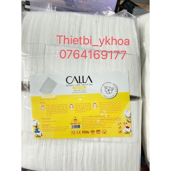 Bông Tẩy Trang Bề Mặt Mịn KOTTON BEAUTY gói 500gr chính hãng Bông Bạch Tuyết - Bông Tẩy Trang Cotton Bề Mặt Mịn