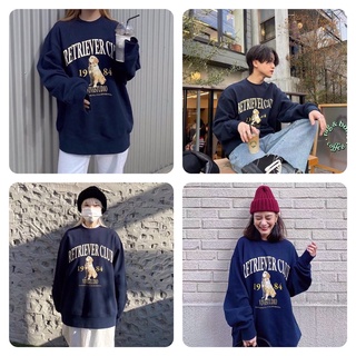 Áo nỉ sweater đôi cho nam nữ