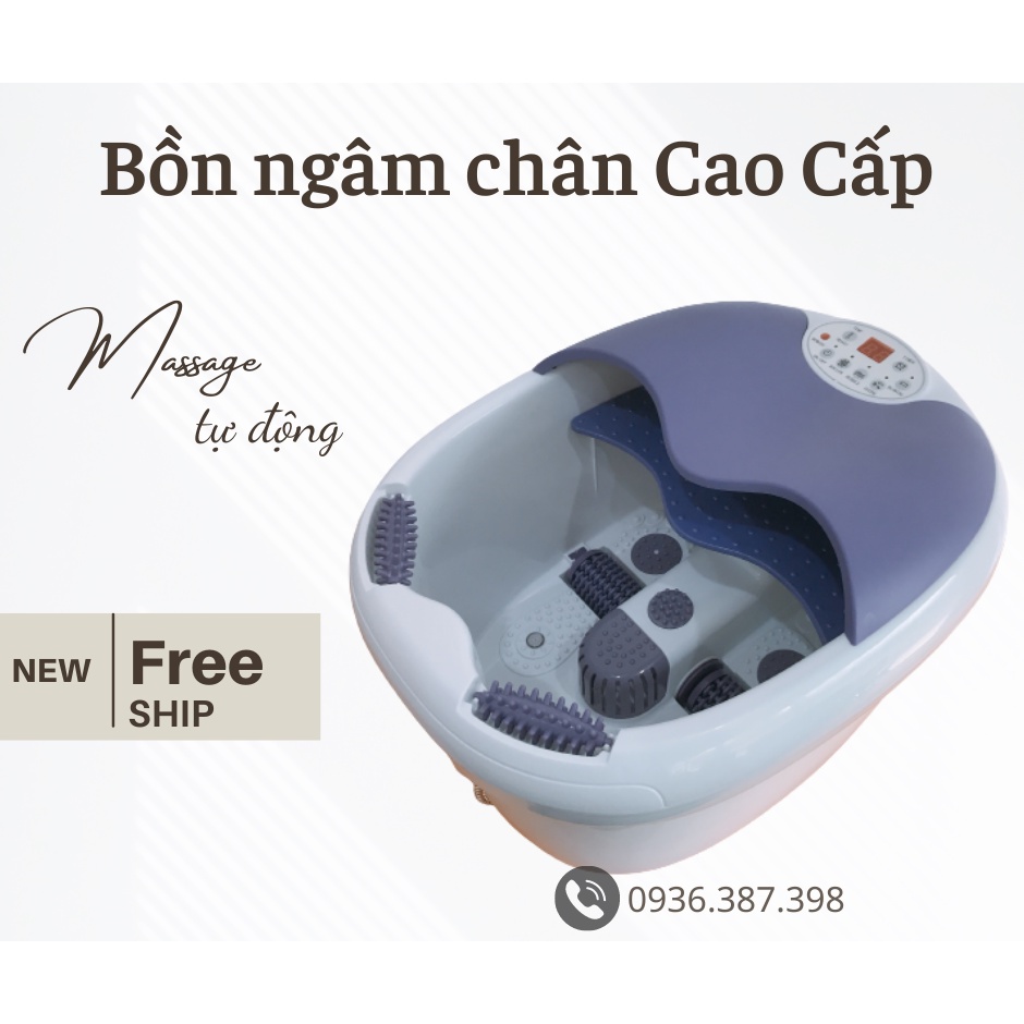 Bồn Ngâm Chân Massage Cao Cấp, Chắc - Bền - Khỏe, Có Điều Chỉnh Nhiệt Độ, Hồng Ngoại, Sục Ozone Khử Khuẩn Và Sấy Chân