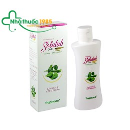 Dung dịch vệ sinh phụ nữ bộ ba thông minh trầu không-lô hội-acid lactic Solutab Traphaco chai 100 ml