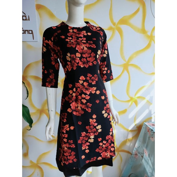 Áo dài cách tân liền váy