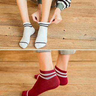[SET 2 Đôi] Vớ Nữ Ngắn High Sọc Cute