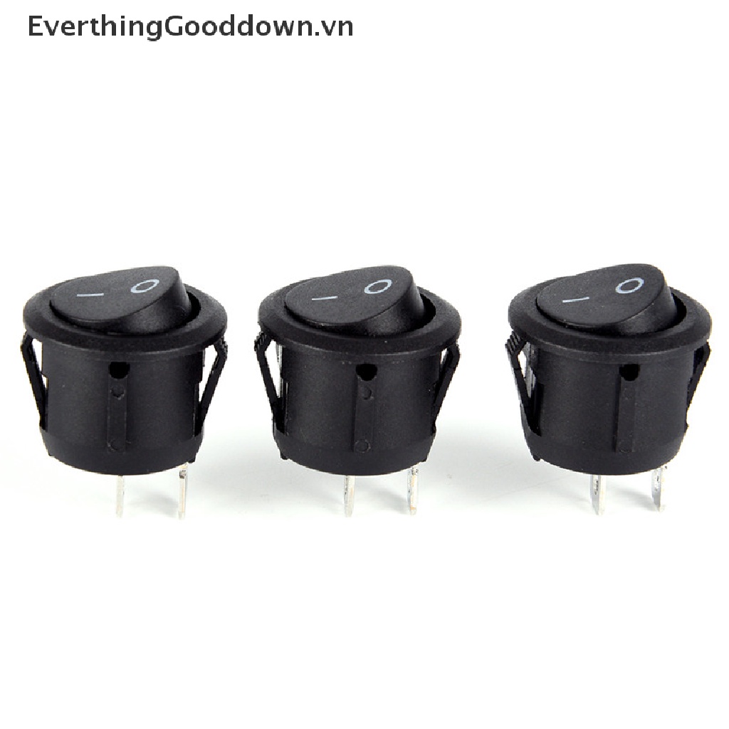 Everthinggooddown 1 Cái Công Tắc Tròn 2 Chấu ON-OFF SPST + Vỏ Bọc Chống Thấm Nước Dành Cho Ô Tô