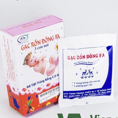 Hộp Gac Rốn Cho Bé Siêu Mềm, Kháng Khuẩn Tự Nhiên (Hộp=3Chiếc)