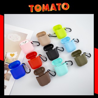 (TẶNG MÓC KHÓA) Case Airpods Silicon Cao Cấp - Case Airpods Silicon Dẻo Trơn nhiều màu