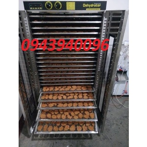 Máy sấy thực phẩm 24 khay-sấy trái cây-sấy thịt cá-sấy khô bò,khô heo,sấy lạp xưởng,sấy mứt..70-100kg-inox 100% cao cấp