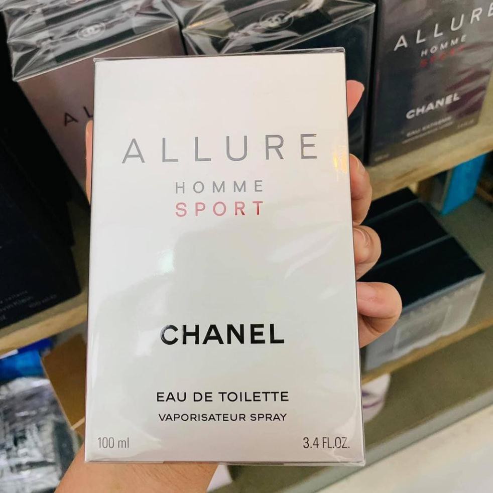 FREESHIP TOÀN QUỐC [Tặng Mẫu Thử] Nước Hoa Nam Nữ Thơm Lâu Allure Homme Sport 100ml - nước hoa nam LỊCH LÃM | Thế Giới Skin Care