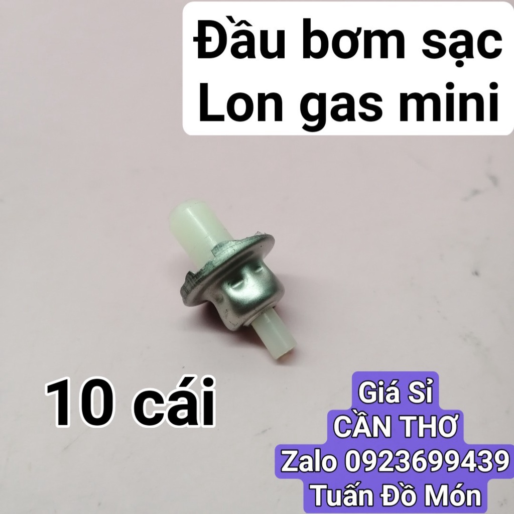Đầu nối/gioăng/ti/nút/bơm/sạc sang chiết lon gas mini du lịch