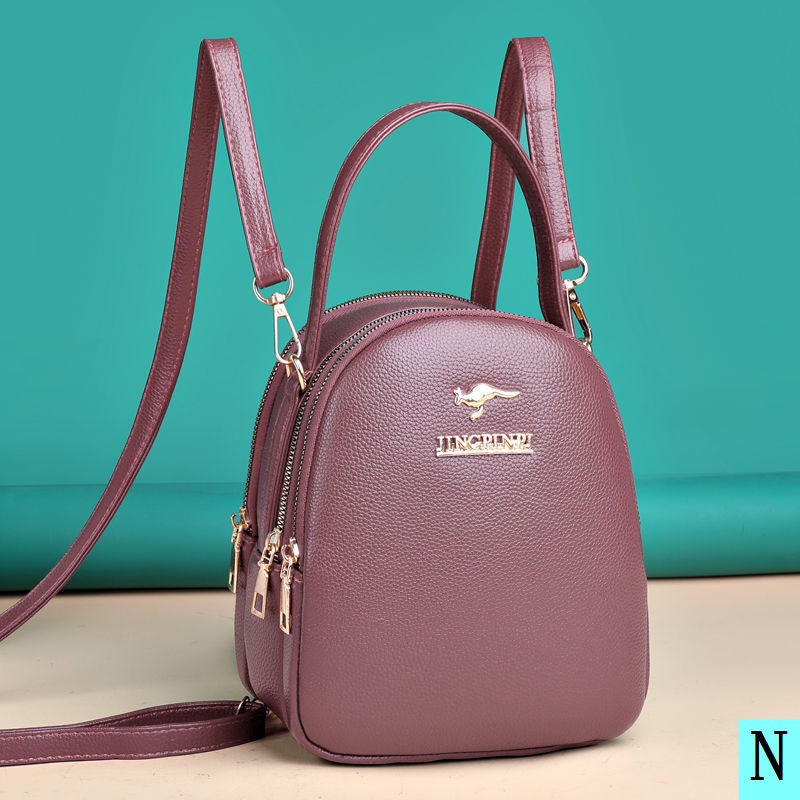 Túi Xách Da Thật Ba Ngăn Thời Trang Cho Nữ 2022