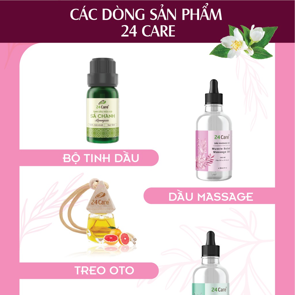 [MUA 1 TẶNG 1] Tinh dầu Phong Lữ 24Care - khử mùi, giảm lo lắng, căng thẳng, thiên nhiên 10ml