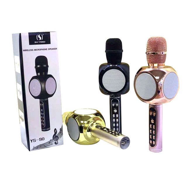 Micro karaoke bluetooth Su-Yosd YS90 chính hãng, mic hát karaoke kèm loa bluetooth âm thanh chuẩn bass