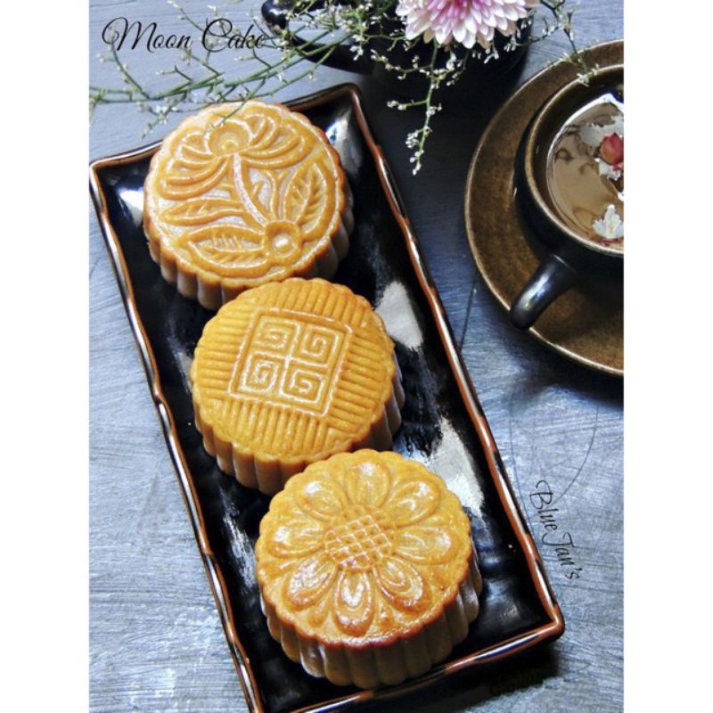 khuôn bánh trung thu loại 6 mặt tròn vuông - khuôn làm bánh trung thu 125g